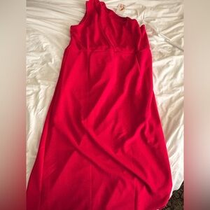 One shoulder Bodycon Hot Pink Dress